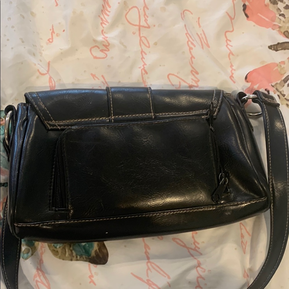 Rosetti Black Shoulder Bag with Silver Accents - Picture 4 of 5
